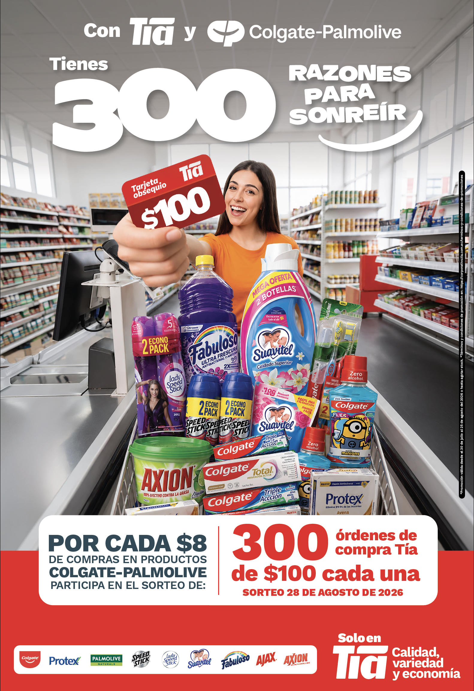 TIENES 300 RAZONES PARA SONREIR CON TÍA Y COLGATE- PALMOLIVE